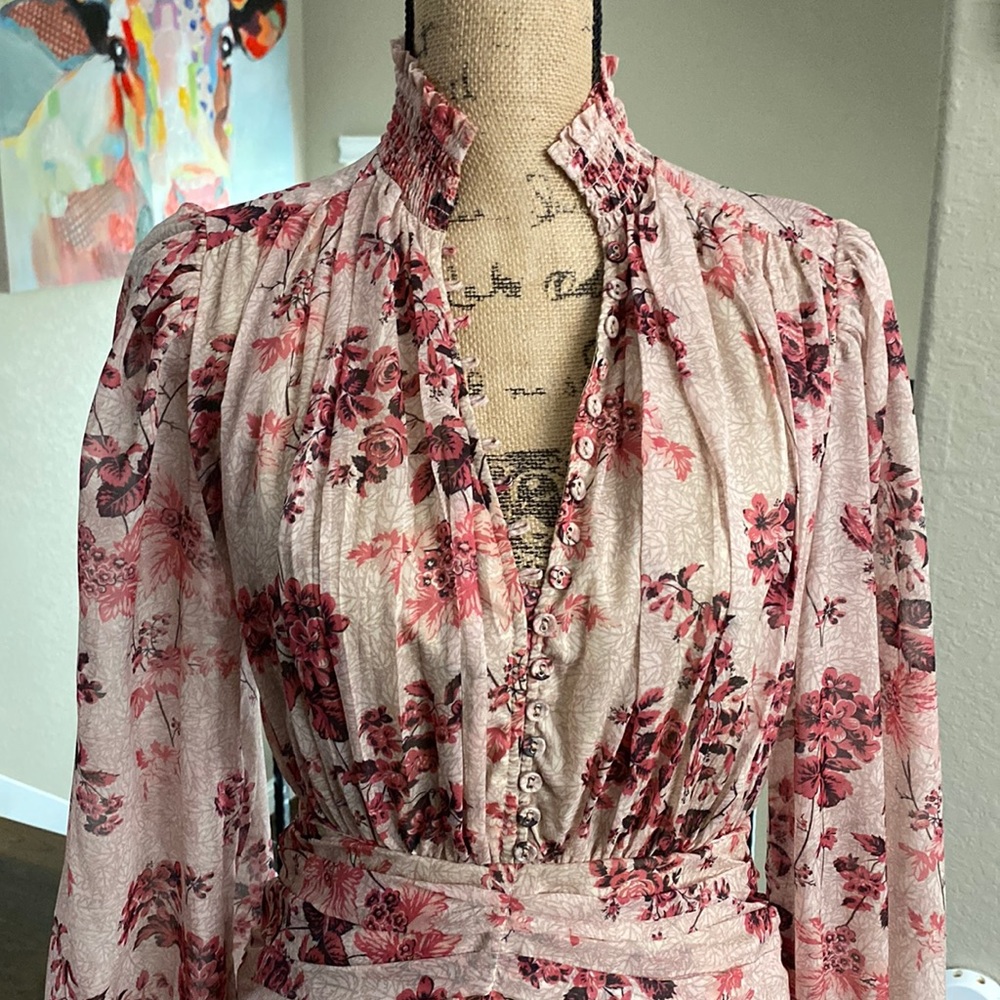 Anthropologie’s Let Me Be floral maxi dress